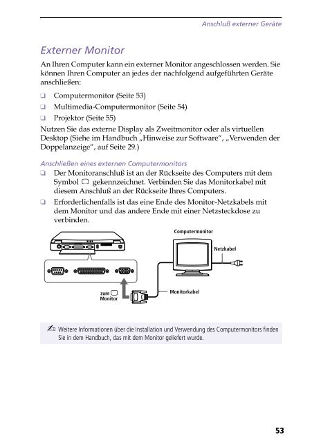 Sony PCG-F190 - PCG-F190 Istruzioni per l'uso Tedesco