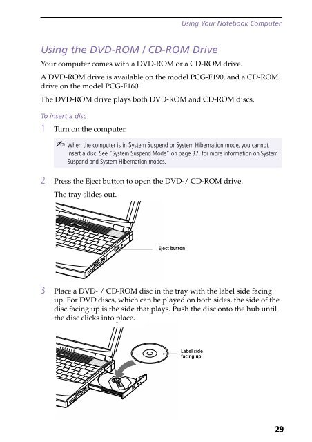 Sony PCG-F190 - PCG-F190 Istruzioni per l'uso Inglese