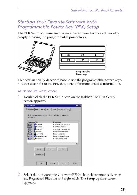 Sony PCG-F190 - PCG-F190 Manuale software Inglese