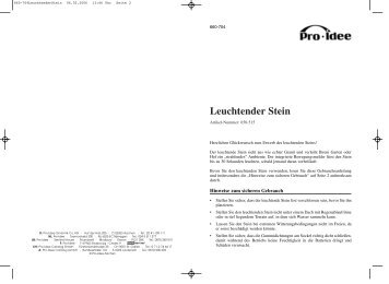 Leuchtender Stein