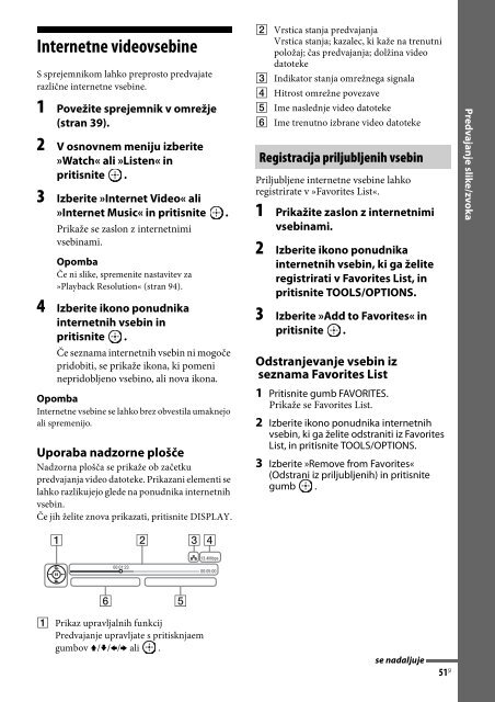 Sony STR-DA2800ES - STR-DA2800ES Istruzioni per l'uso Sloveno