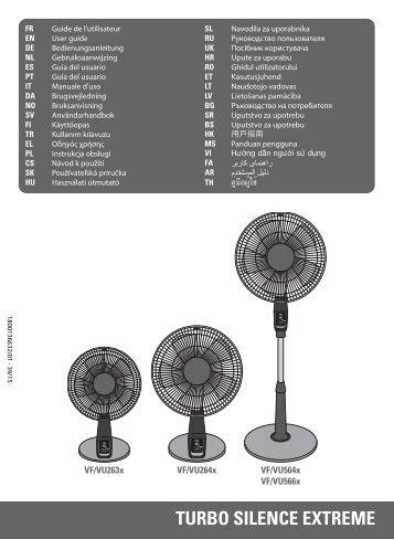 Rowenta TURBO SILENCE VU2640 - TURBO SILENCE VU2640 Italiano