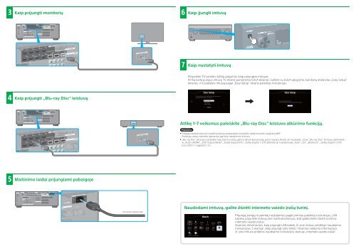 Sony STR-DA2800ES - STR-DA2800ES Guida di configurazione rapid Lituano