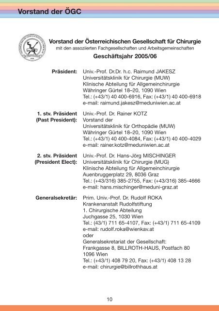 47. Österreichischer Chirurgenkongress - 54. Österreichischer ...