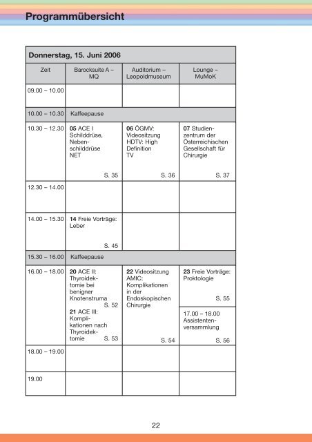 47. Österreichischer Chirurgenkongress - 54. Österreichischer ...