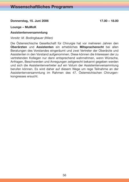 47. Österreichischer Chirurgenkongress - 54. Österreichischer ...