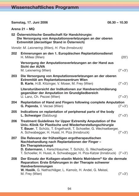 47. Österreichischer Chirurgenkongress - 54. Österreichischer ...