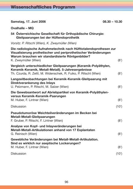 47. Österreichischer Chirurgenkongress - 54. Österreichischer ...