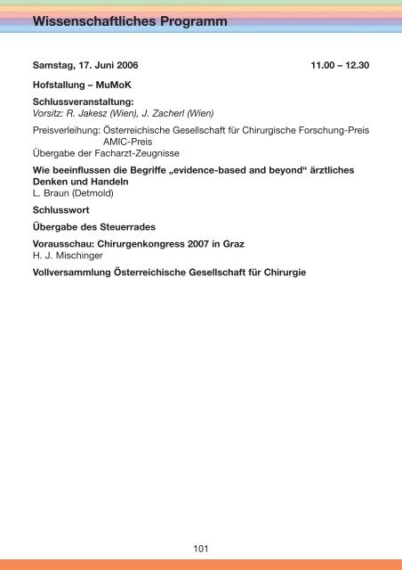 47. Österreichischer Chirurgenkongress - 54. Österreichischer ...