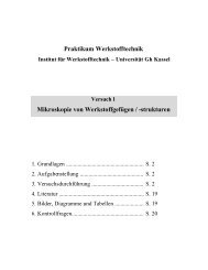 Praktikum Werkstofftechnik Mikroskopie von Werkstoffgefügen ...