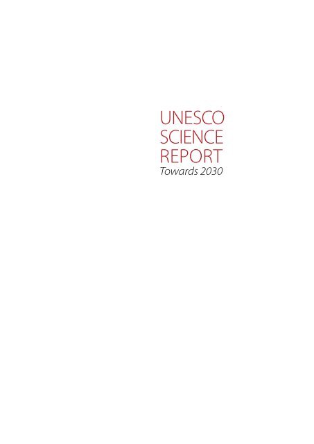 UNESCO SCIENCE REPORT