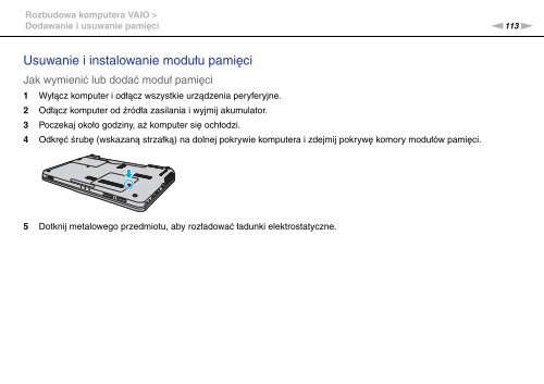 Sony VGN-CS31MR - VGN-CS31MR Istruzioni per l'uso Polacco