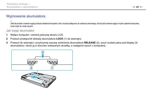 Sony VGN-CS31MR - VGN-CS31MR Istruzioni per l'uso Polacco