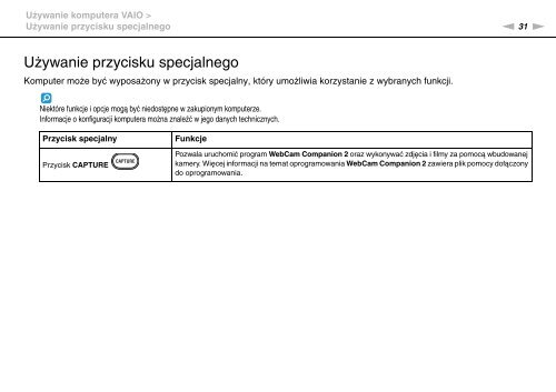 Sony VGN-CS31MR - VGN-CS31MR Istruzioni per l'uso Polacco