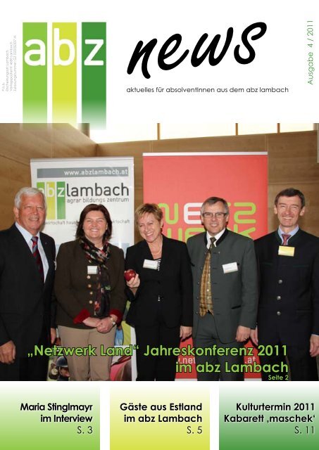 „Netzwerk Land“ Jahreskonferenz 2011 im abz Lambach