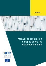 Manual de legislación europea sobre los derechos del niño