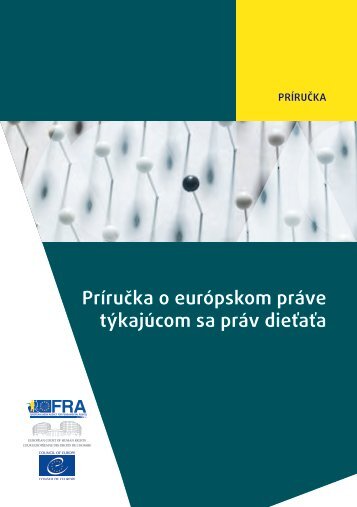 Príručka o európskom práve týkajúcom sa práv dieťaťa