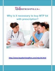 Why is it necessary to buy MTP kit with prescription.