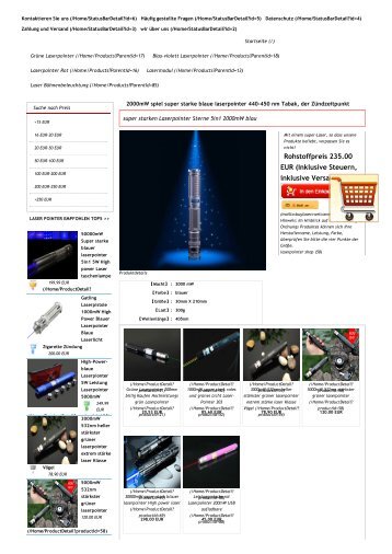 Sterne 5in1 2000mW blau Laser von Laserpointer Manten empfiehlt