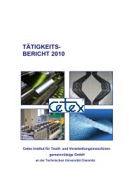 TÄTIGKEITS- BERICHT 2010 - Cetex Institut für Textil