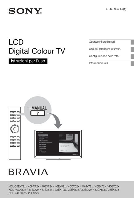 Sony KDL-32EX720 - KDL-32EX720 Istruzioni per l'uso