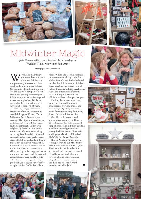 Wealden Times | WT179 |  January 2017 | Health & Beauty supplement inside