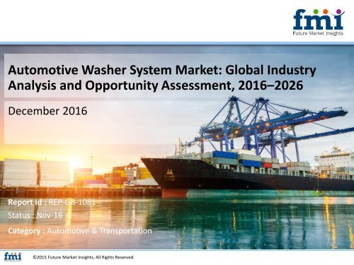 Automotive Washer System Market