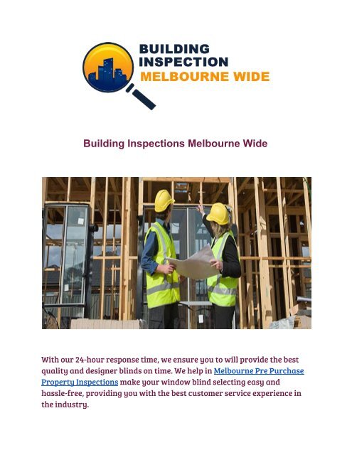 BuildingInspectionsMelbourneWide