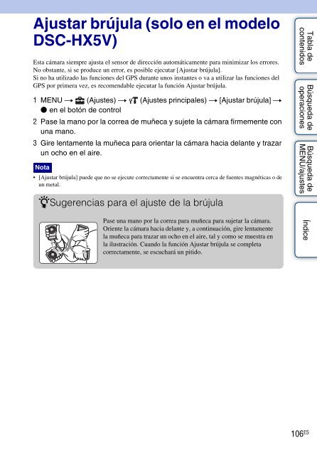 Sony DSC-HX5 - DSC-HX5 Istruzioni per l'uso Spagnolo