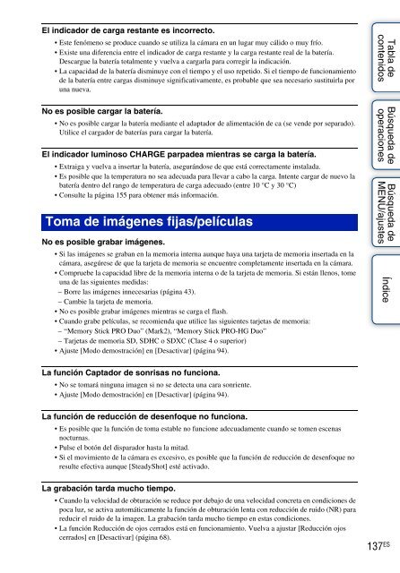 Sony DSC-HX5 - DSC-HX5 Istruzioni per l'uso Spagnolo