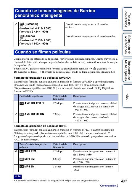 Sony DSC-HX5 - DSC-HX5 Istruzioni per l'uso Spagnolo