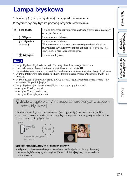 Sony DSC-HX5 - DSC-HX5 Istruzioni per l'uso Polacco