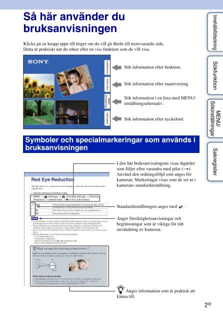Sony DSC-HX5 - DSC-HX5 Istruzioni per l'uso Svedese