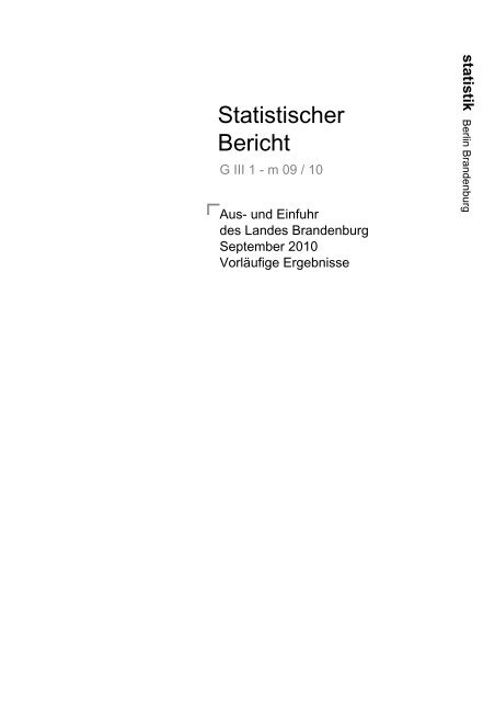 Produkte und Dienstleistungen - Amt für Statistik Berlin Brandenburg