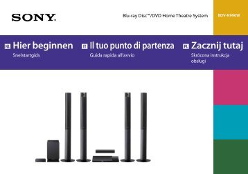 Sony BDV-N990W - BDV-N990W Guida di configurazione rapid Olandese