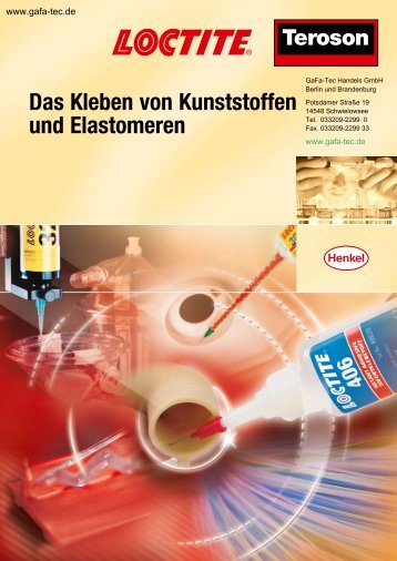 Das Kleben von Kunststoffen und Elastomeren - Webshop - GaFa ...