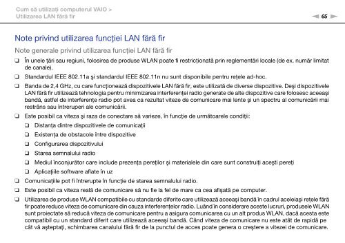 Sony VPCF13E1R - VPCF13E1R Istruzioni per l'uso Rumeno