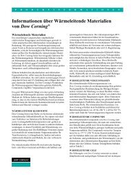 Information About Dow Corning® Brand Thermally ... - Distrelec