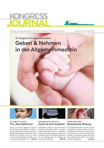 Kongressjournal Allgemeinmedizin Ausgabe 25. November 2016