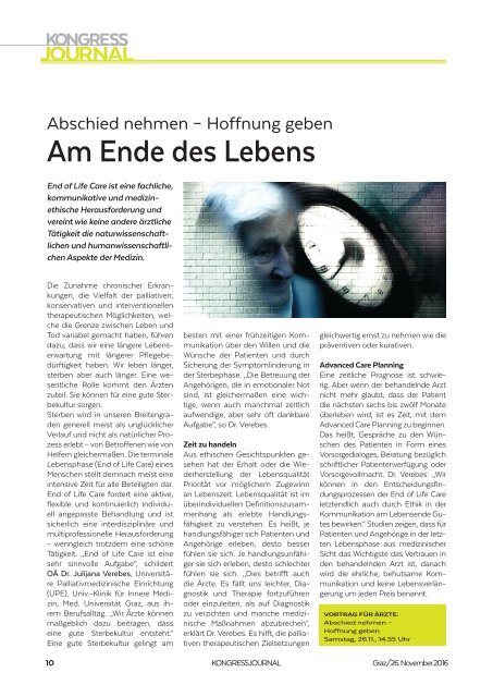 Kongressjournal Allgemeinmedizin Ausgabe 26. November 2016