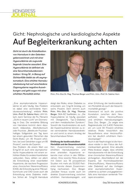 Kongressjournal Allgemeinmedizin Ausgabe 26. November 2016