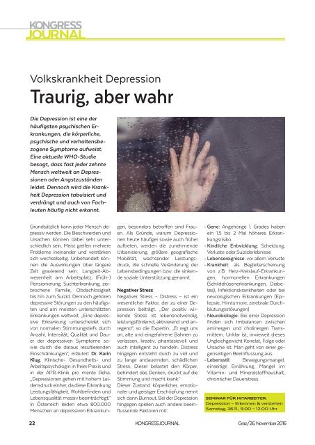 Kongressjournal Allgemeinmedizin Ausgabe 26. November 2016