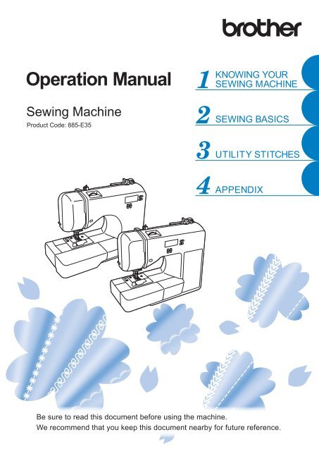 Brother CS7205 - Operation Manual