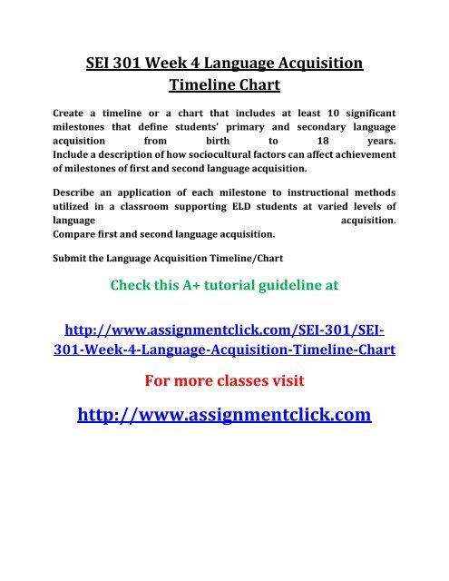 Language Acquisition Chart For Ell Students