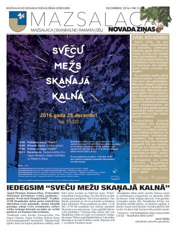 Mazsalacas novada ziņas Nr.12 (decembris)