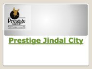 Prestige Jindal City