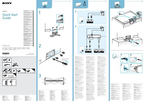 Sony KDL-42W809A - KDL-42W809A Guida di configurazione rapid Finlandese