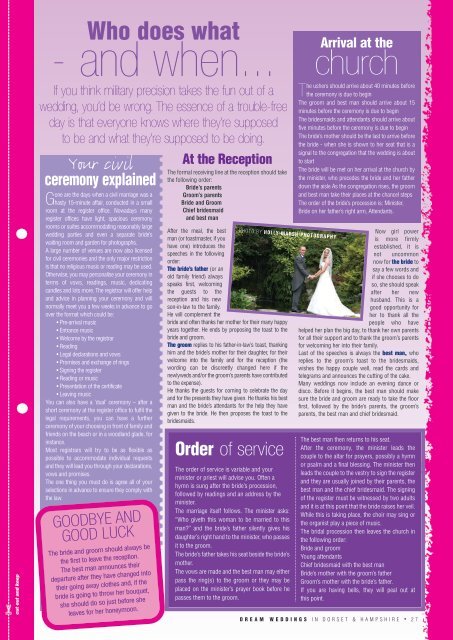 Dream Weddings Magazine - Dorset & Hampshire - issue.35