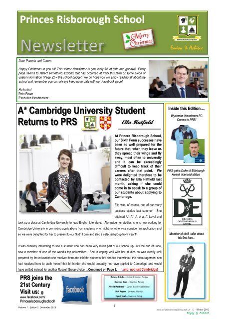 A* Cambridge University Student Returns to PRS