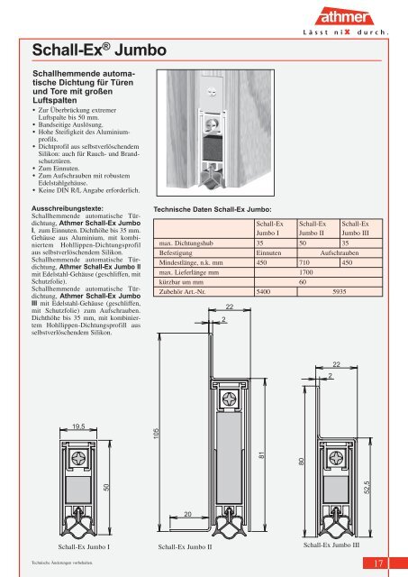 Profikatalog | Stand 08/2012 - Athmer